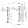 Suporte de parede para vídeo pop-out Equip 37-70 polegadas