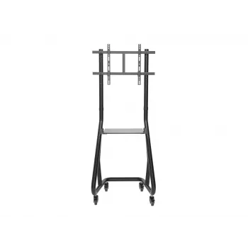 Carrinho de TV robusto Equip 37-80 polegadas, 94 cm (37 polegadas), 2,03 m (80 polegadas), 200 x 200 mm, 600 x 400 mm, alumínio, plástico, aço inoxidável, preto