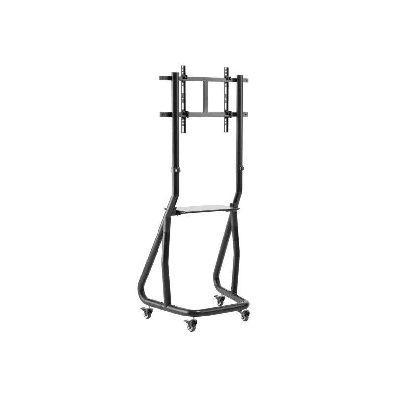 Carrinho de TV robusto Equip 37-80 polegadas, 94 cm (37 polegadas), 2,03 m (80 polegadas), 200 x 200 mm, 600 x 400 mm, alumínio, plástico, aço inoxidável, preto