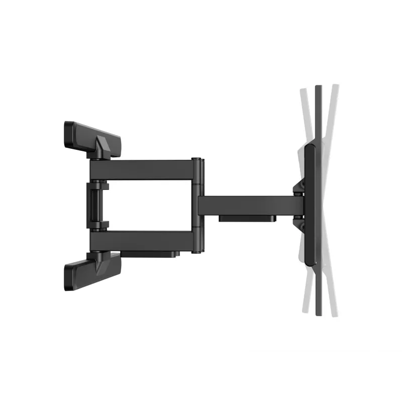 Suporte de parede para TV full-motion Equip 43-100 polegadas, 200 x 200 mm, 800 x 400 mm, -10 - 5°, -60 - 60°, plástico, aço inoxidável, preto