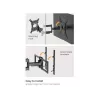 Suporte de parede para TV full-motion Equip 43-100 polegadas, 200 x 200 mm, 800 x 400 mm, -10 - 5°, -60 - 60°, plástico, aço inoxidável, preto