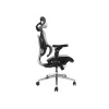 Cadeira de escritório ergonómica Equip Premium com apoio de cabeça e braços, cinzento