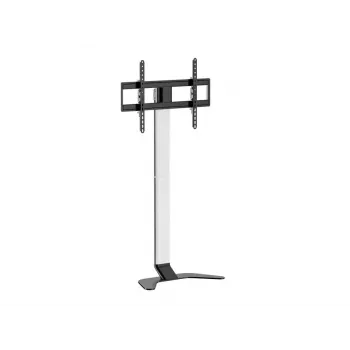 Suporte/base para TV EQUIP 650614 para ecrãs de 37-86 polegadas, até 45 kg, VESA 100x100-600x400, altura 900-1100 mm, inclinação -10° a 5°, prateado
