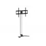 Suporte/base para TV EQUIP 650614 para ecrãs de 37-86 polegadas, até 45 kg, VESA 100x100-600x400, altura 900-1100 mm, inclinação -10° a 5°, prateado