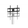 Suporte/base para TV EQUIP 650614 para ecrãs de 37-86 polegadas, até 45 kg, VESA 100x100-600x400, altura 900-1100 mm, inclinação -10° a 5°, prateado