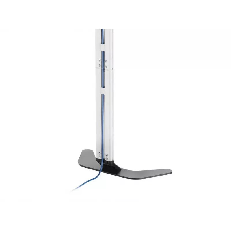 Suporte/base para TV EQUIP 650614 para ecrãs de 37-86 polegadas, até 45 kg, VESA 100x100-600x400, altura 900-1100 mm, inclinação -10° a 5°, prateado