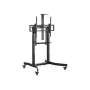 Carrinho móvel motorizado para LFD Equip 55-100 polegadas, 2,54 m (100 polegadas), 200 x 200 mm, 800 x 600 mm, -10 - 5°, alumínio, plástico, aço inoxidável, preto