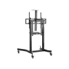 Carrinho móvel motorizado para LFD Equip 55-100 polegadas, 2,54 m (100 polegadas), 200 x 200 mm, 800 x 600 mm, -10 - 5°, alumínio, plástico, aço inoxidável, preto