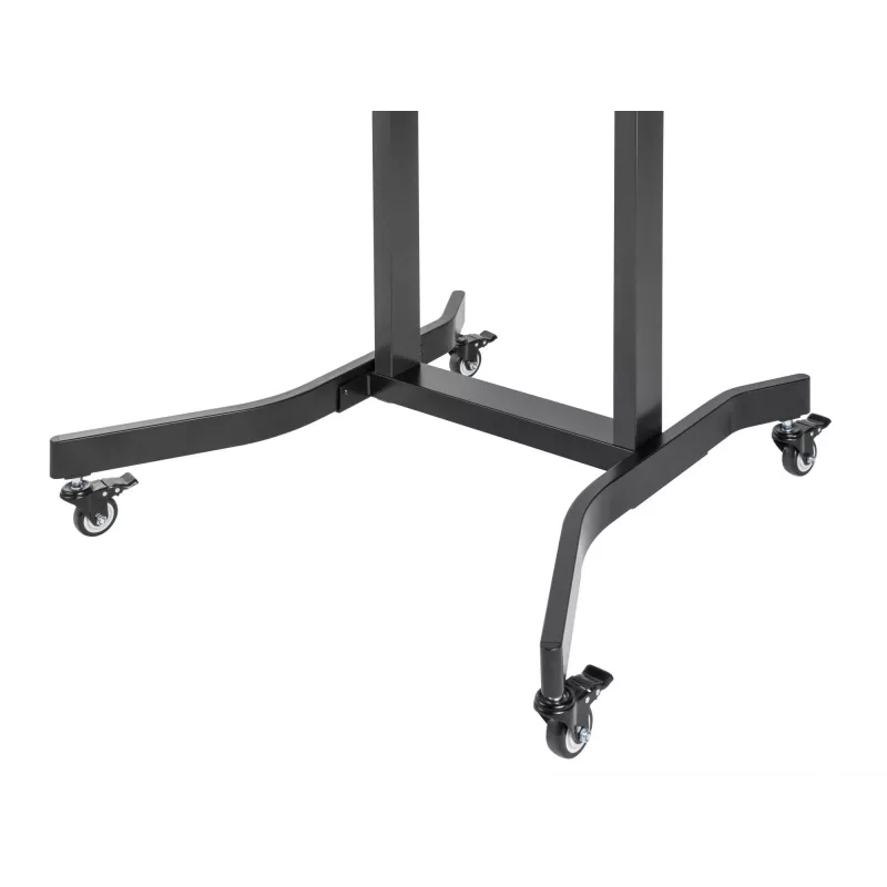 Carrinho móvel motorizado para LFD Equip 55-100 polegadas, 2,54 m (100 polegadas), 200 x 200 mm, 800 x 600 mm, -10 - 5°, alumínio, plástico, aço inoxidável, preto