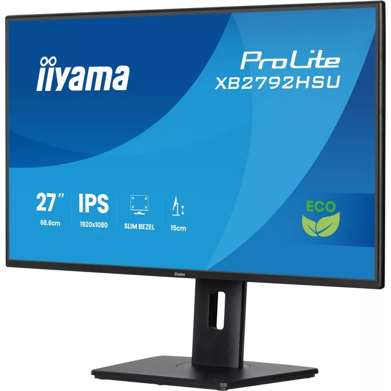Monitor de computador iiyama ProLite XB2792HSU-B1 68,6 cm (27 polegadas) 1920 x 1080 píxeis Full HD LED preto