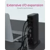 ICY BOX IB-DK2252AC com fios USB 3.2 Gen 1 (3.1 Gen 1) Type-C preto