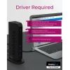 ICY BOX IB-DK2252AC com fios USB 3.2 Gen 1 (3.1 Gen 1) Type-C preto