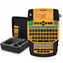 DYMO RHINO 4200 conjunto de etiquetadora industrial com mala | teclado QWERTZ e teclas de atalho que poupam tempo | impressora de etiquetas robusta para estaleiros e tarefas de etiquetagem exigentes