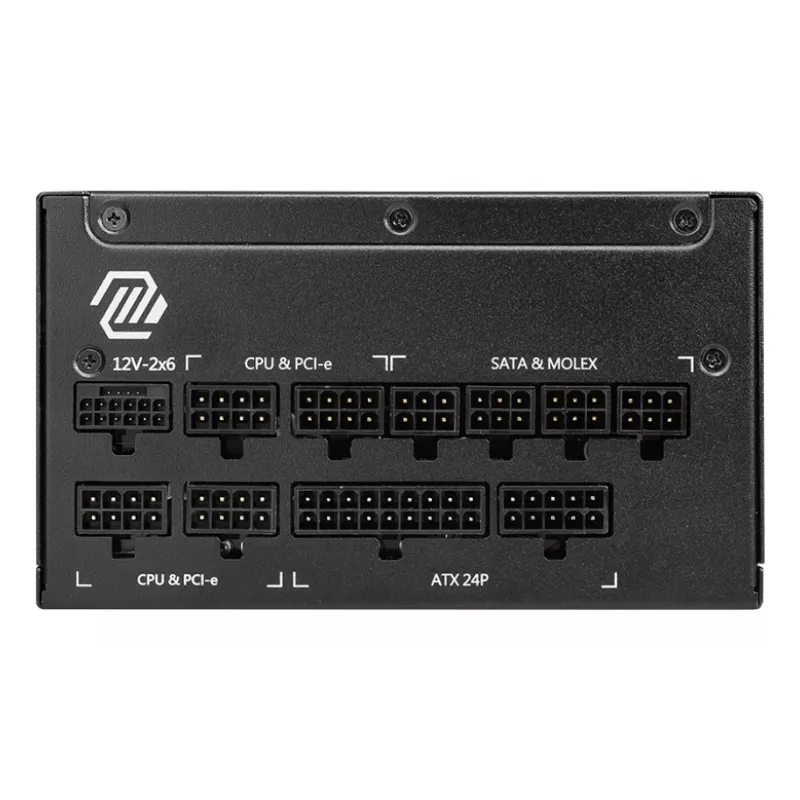 Fonte de alimentação MSI MAG A1000GL PCIE5 1000 W 24 pinos ATX ATX preto
