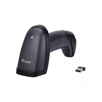 Leitor de códigos de barras 2D dual-mode sem fios Equip 2,4GHz + Bluetooth, com suporte