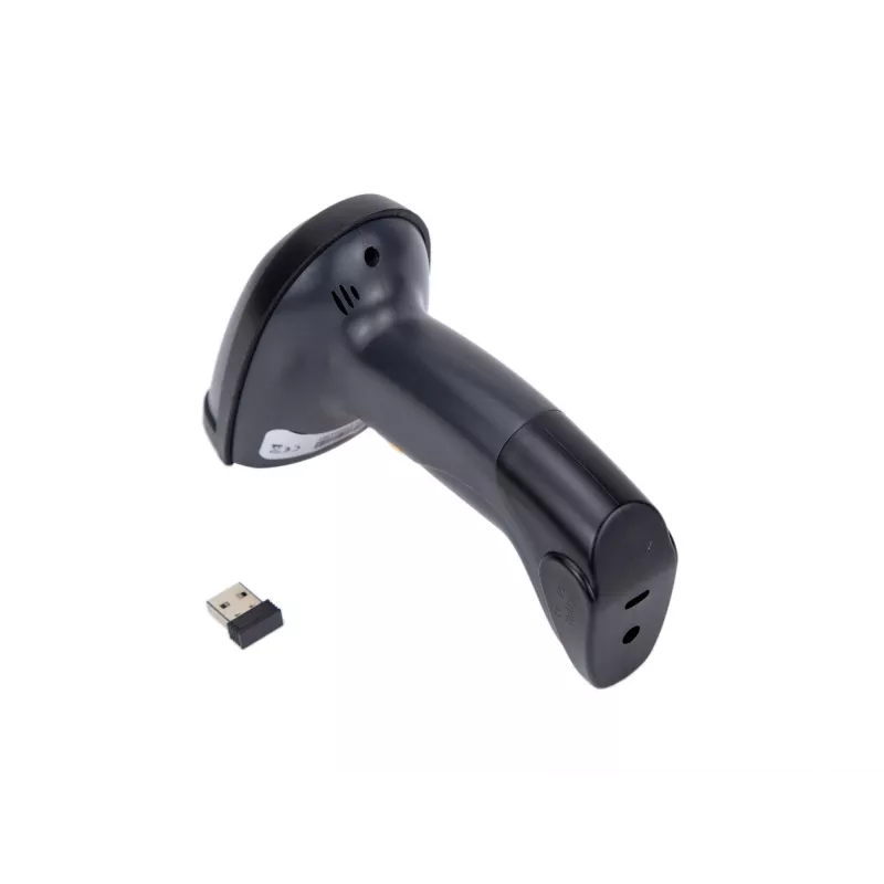 Leitor de códigos de barras 2D dual-mode sem fios Equip 2,4GHz + Bluetooth, com suporte