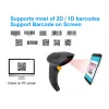 Leitor de códigos de barras 2D dual-mode sem fios Equip 2,4GHz + Bluetooth, com suporte
