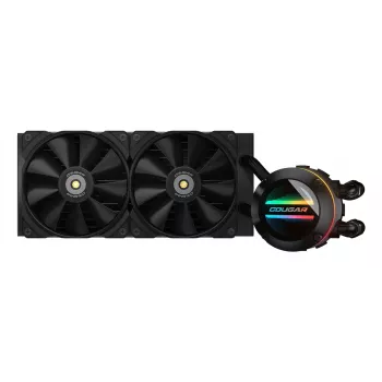 Refrigeração líquida para CPU COUGAR Poseidon-GT 240, ARGB, preto, refrigeração líquida all-in-one, 12 cm, preto