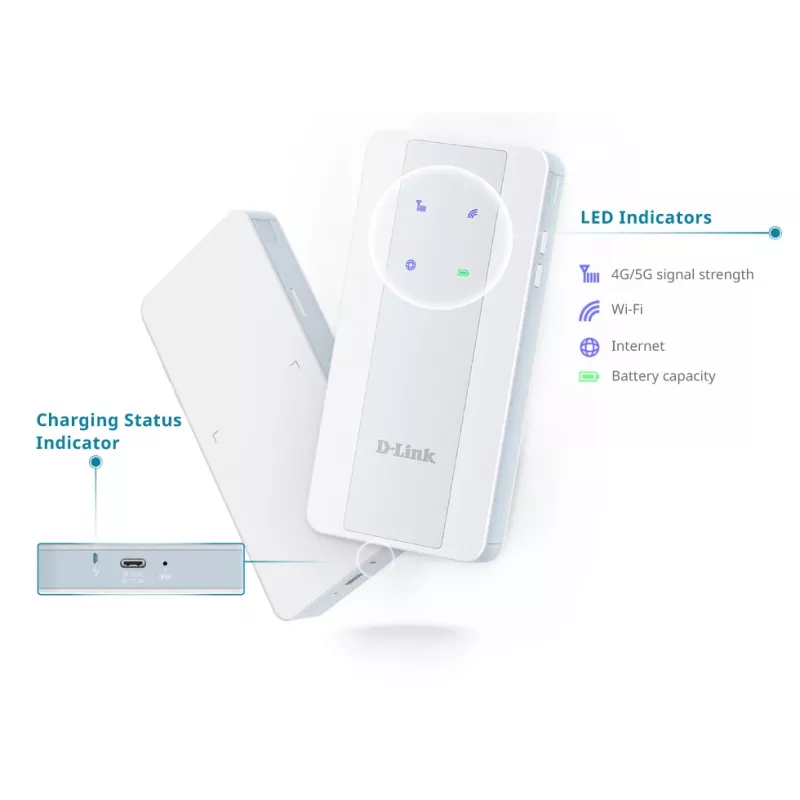 Modem de rede móvel D-Link 5G NR AX1800 Wi-Fi 6