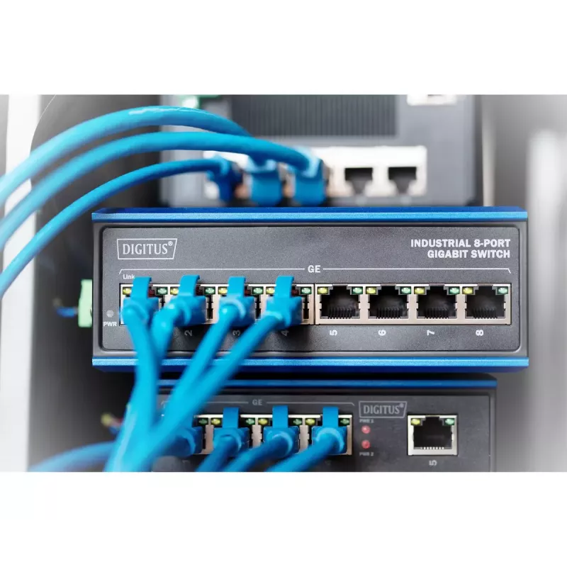 Comutador não gerido Digitus DN-651119 8 portas Gigabit Ethernet