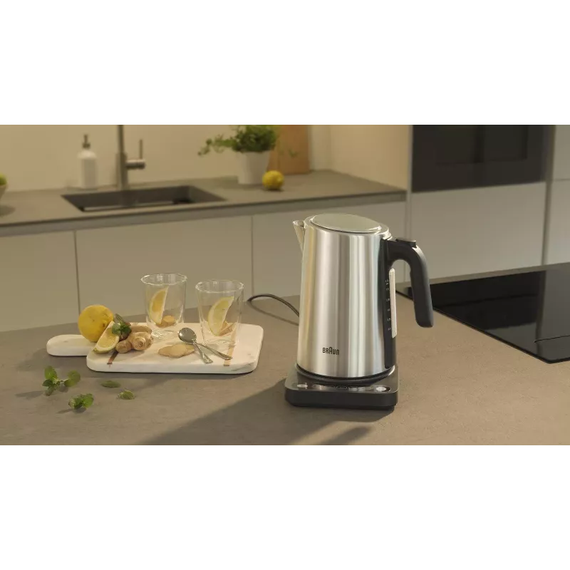 Chaleira elétrica Braun WK 5205 BK 1,7 l 2200 W preta, aço inoxidável