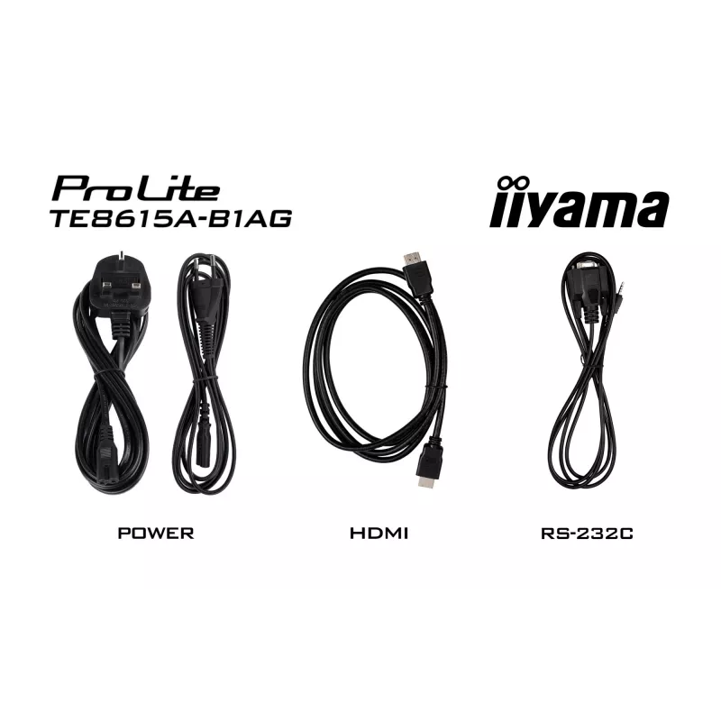 iiyama TE8615A-B1AG Ecrã de sinalização Painel interativo 2,17 m (85,6 polegadas) Wi-Fi 550 cd/m² 4K Ultra HD Preto Ecrã tátil Processador integrado Android
