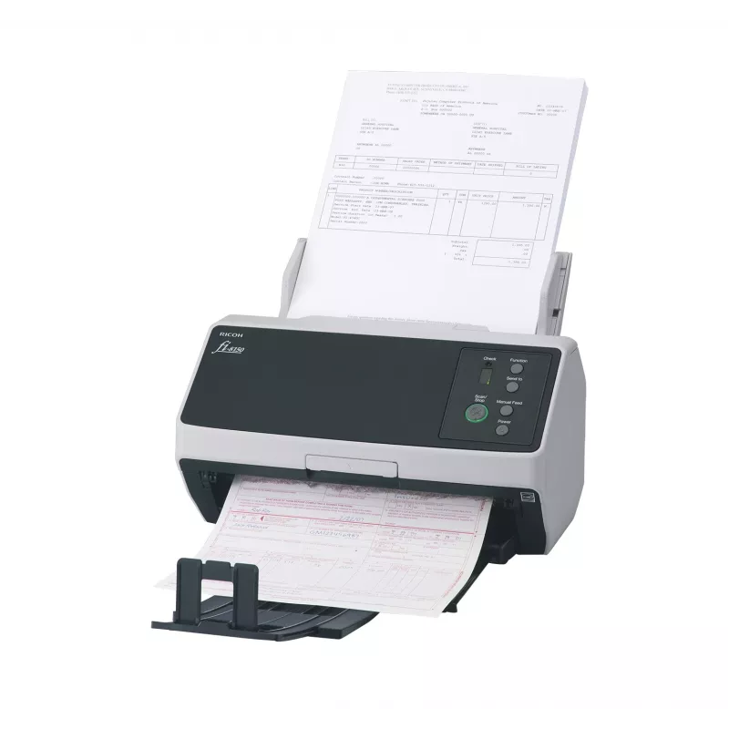 Ricoh FI-8150 ADF + Digitalizador com alimentador 600 x 600 DPI A4 Preto, Cinzento