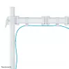 Neomounts NM-D135WHITE Suporte de monitor 10-30 polegadas, grampo/passagem de mesa, 8 kg, 25,4 cm (10 polegadas), 76,2 cm (30 polegadas), 100 x 100 mm, Branco