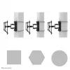 Neomounts WL40S-910BL16 Suporte de montagem em mastro para TV 40-70 polegadas - Full-Motion - Diâm. 25-100 cm