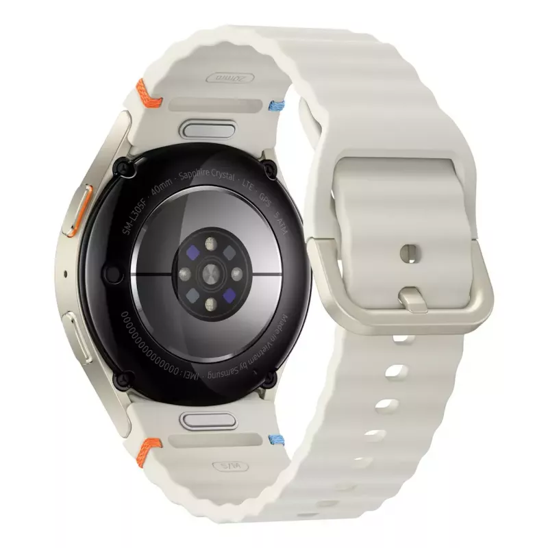 Samsung Galaxy Watch7 3,3 cm (1,3 inch) AMOLED 40 mm Digital 432 x 432 píxeis ecrã tátil 4G Cream Wi-Fi GPS (satélite)