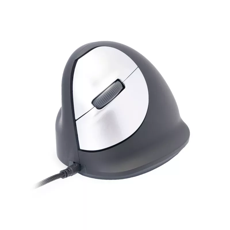 Rato ergonómico R-Go Tools R-Go HE Break com software Break, médio (tamanho de mão 165–185 mm), para canhotos, com fios, preto