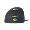 Rato ergonómico R-Go Tools R-Go HE Break com software Break, médio (tamanho de mão 165–185 mm), para canhotos, com fios, preto