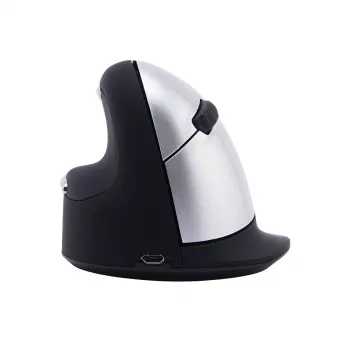 Rato ergonómico R-Go Tools R-Go HE Break com software de pausas, grande (tamanho de mão ≥ 185 mm), para canhotos, Bluetooth, preto