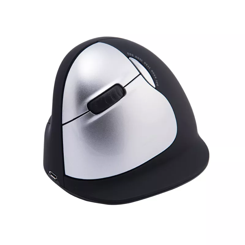 Rato ergonómico R-Go Tools R-Go HE Break com software de pausas, grande (tamanho de mão ≥ 185 mm), para canhotos, Bluetooth, preto