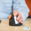 Rato ergonómico R-Go Tools R-Go HE Break com software de pausas, grande (tamanho de mão ≥ 185 mm), para canhotos, Bluetooth, preto