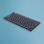 Teclado ergonómico R-Go Tools R-Go Compact Break, teclado compacto com software de pausas, QWERTY (US), Bluetooth, preto