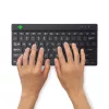 Teclado ergonómico R-Go Tools R-Go Compact Break, teclado compacto com software de pausas, QWERTY (US), Bluetooth, preto