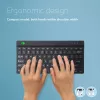 Teclado ergonómico R-Go Tools R-Go Compact Break, teclado compacto com software de pausas, QWERTY (US), Bluetooth, preto