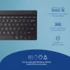 Teclado ergonómico R-Go Tools R-Go Compact Break, teclado compacto com software de pausas, QWERTY (US), Bluetooth, preto
