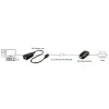 Lindy 42693 extensor USB 2.0 de 50 m por Cat.6, emissor e recetor, 480 Mbit/s, preto