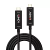Cabo USB Type-C híbrido de fibra ótica Lindy 15m, apenas áudio/vídeo