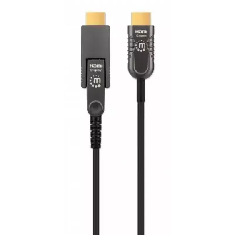 Cabo HDMI para Micro HDMI Manhattan 30m 4K@60Hz ativo banhado a ouro