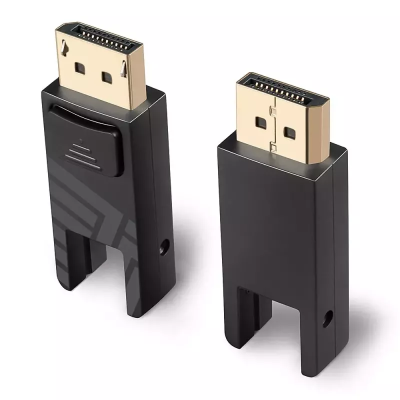 Cabo Mini DisplayPort 1.4 híbrido de fibra ótica Lindy 50m com conectores DP removíveis