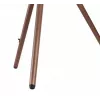 Manhattan 461795 suporte de TV móvel com pernas de tripé, portátil, 45–65 polegadas (114,3–165,1 cm), máx. 32 kg, alumínio/aço/nogueira, preto/castanho