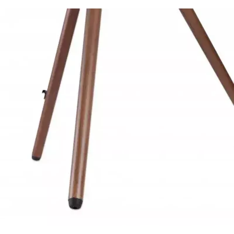 Manhattan 461795 suporte de TV móvel com pernas de tripé, portátil, 45–65 polegadas (114,3–165,1 cm), máx. 32 kg, alumínio/aço/nogueira, preto/castanho