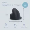 R-Go Tools Rato ergonómico R-Go HE Break com software de pausas, grande (tamanho de mão ≥ 185 mm), para destros, com fios, preto