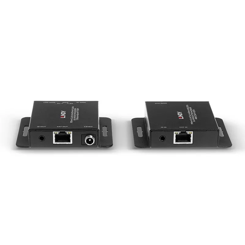Lindy 70m Cat.6 HDMI 4K30 e Extensor IR com PoC e Loop Out