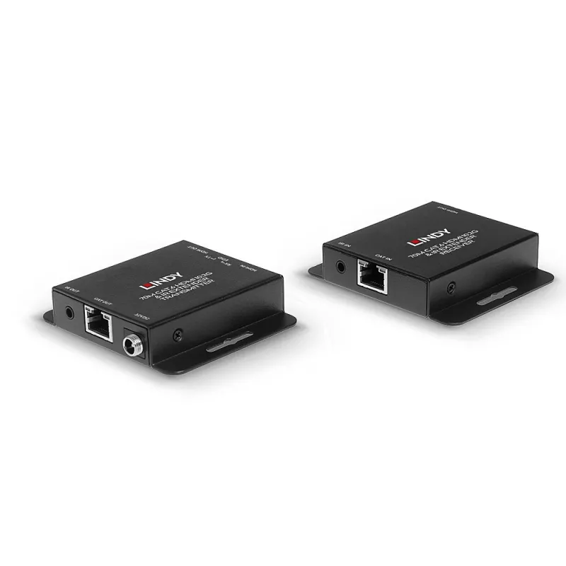 Lindy 70m Cat.6 HDMI 4K30 e Extensor IR com PoC e Loop Out