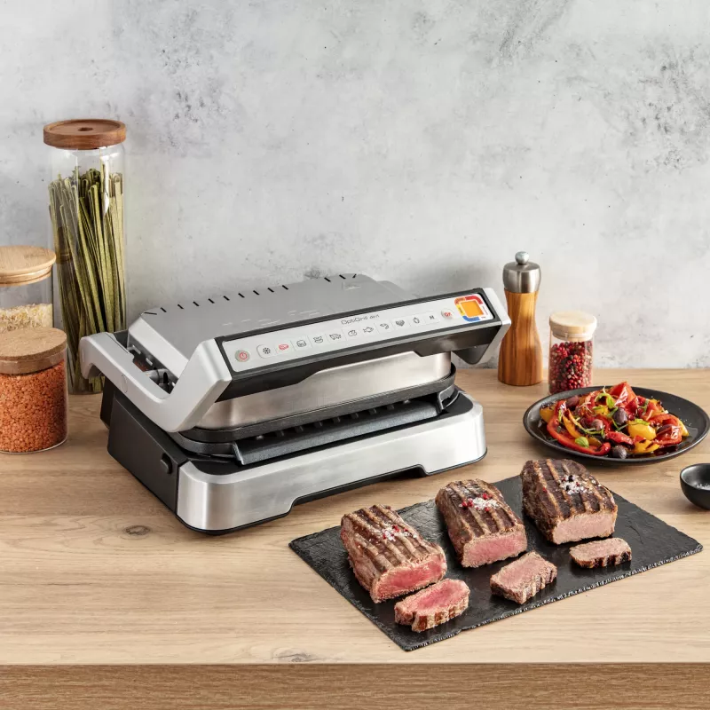 Grelhador de contacto Tefal OptiGrill 4in1 GC774D aço inoxidável 2100W