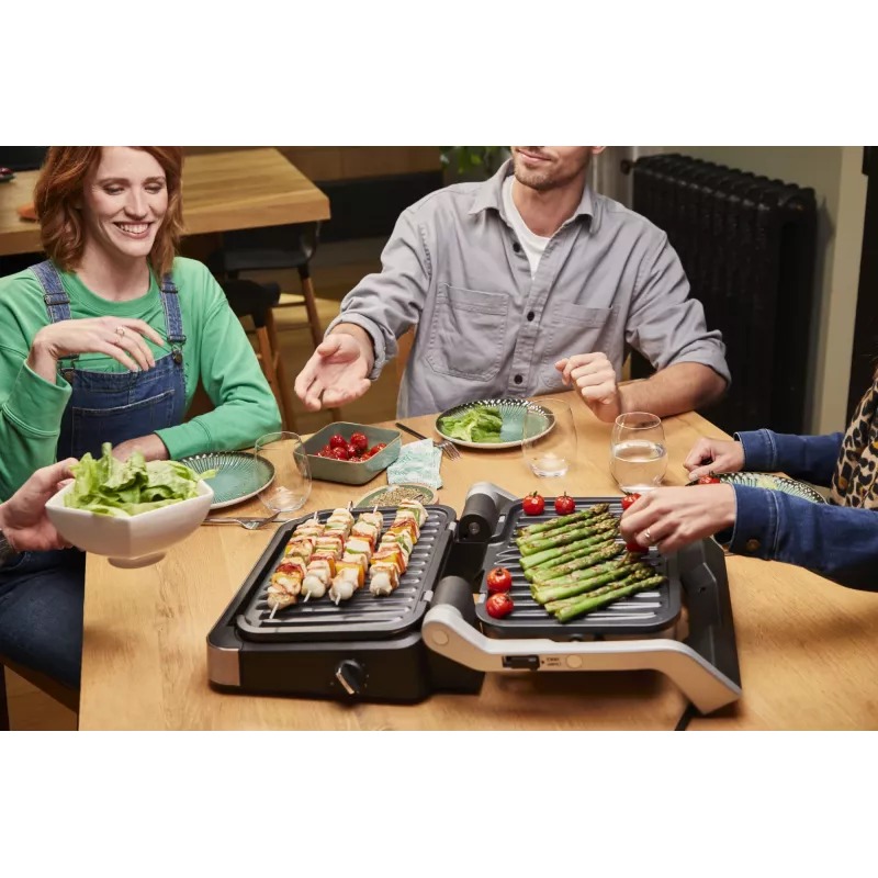 Grelhador de contacto Tefal OptiGrill 4in1 GC774D aço inoxidável 2100W
